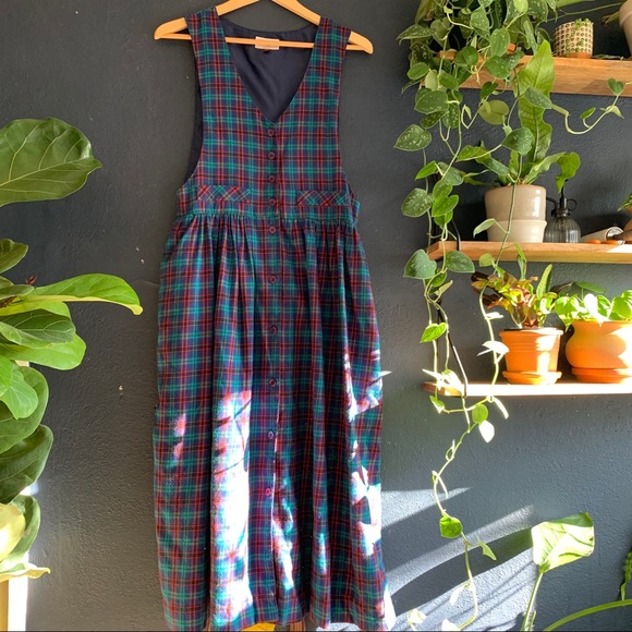 Susan Bristol Dresses & Skirts - Vintage | Plaid Pinafore Dress